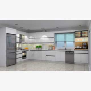 Modern High Gloss Mutfak Dolabı | Köşe L Tipi Kahve Köşesi Mini Bar Tasarım