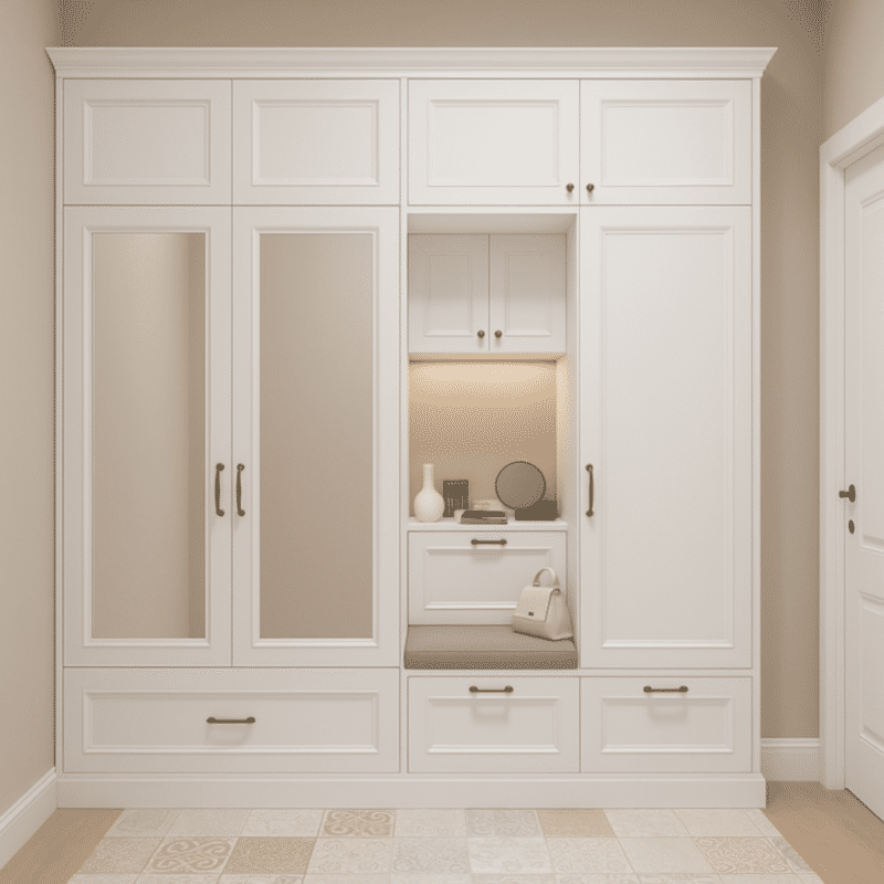 Vestiyer Giriş Dolabı | Avangard Model | Anahtarlıklı Portmanto