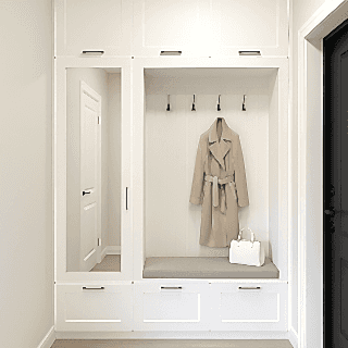 Vestiyer Giriş Dolabı | Tavana Kadar Portmanto | Country Model