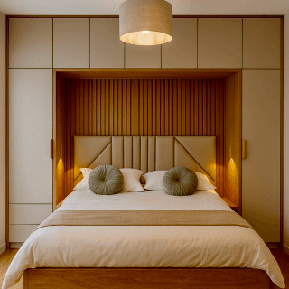 Yatak Üst Dolabı BY088 Modeli - High Gloss Kulpsuz Kapaklı Tasarım