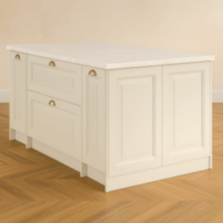 DA020 Mutfak Adası - Lake Boyalı Cnc İşlemeli Rustik Kapak