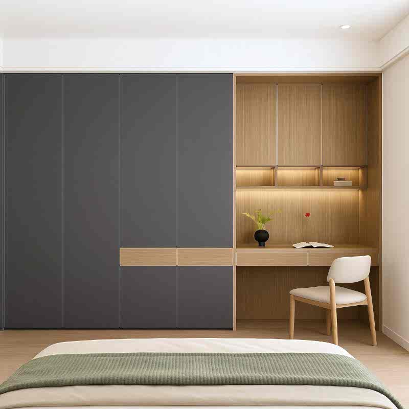 Home Office Çalışma Masası | Yatak Odası Gardırop, Füme Renk