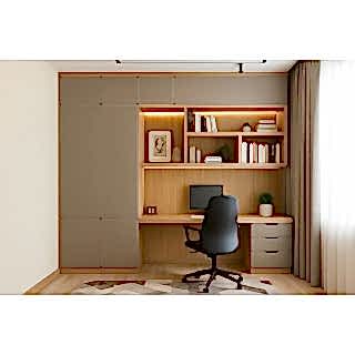 Home Office Çalışma Masası | Yatak Odası Gardırop 3 Çekmeceli, Vizon