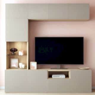 Tv Ünitesi BT160 Modeli, Kulpsuz Kapak, Dolaplı Seri