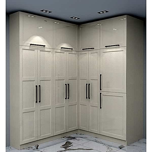 7 Kapak, Köşe Model, Yüklük Depolama, Country Kapak, Mat Lake L Şeklinde Gardırop