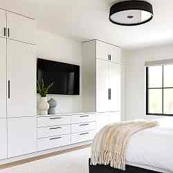 Gömme TV Ünitesi, Yatak Odası Elbise Dolabı YT02A5 Modeli