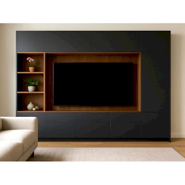 Tv Ünitesi BT162 Modeli, Kulpsuz Kapak, Saklama Dolaplı Seri